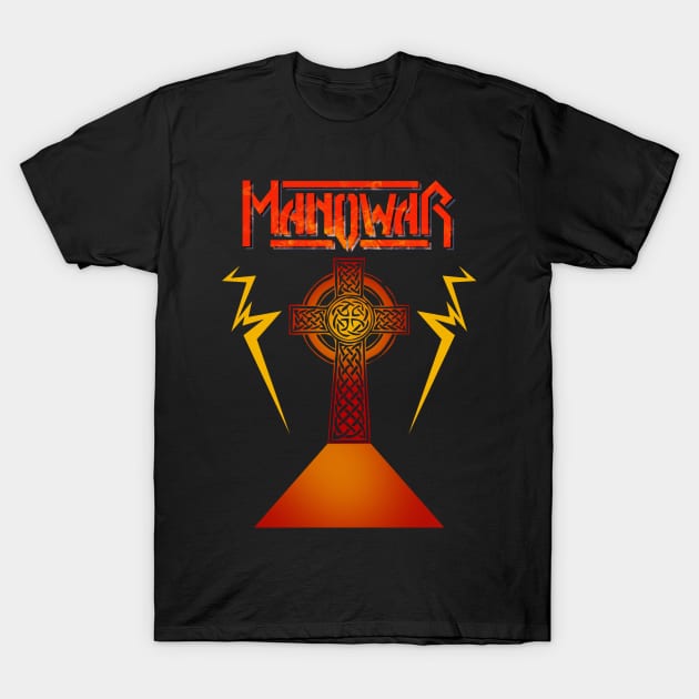 Heavy Metal manowar Logo T-Shirt by sahiliart06